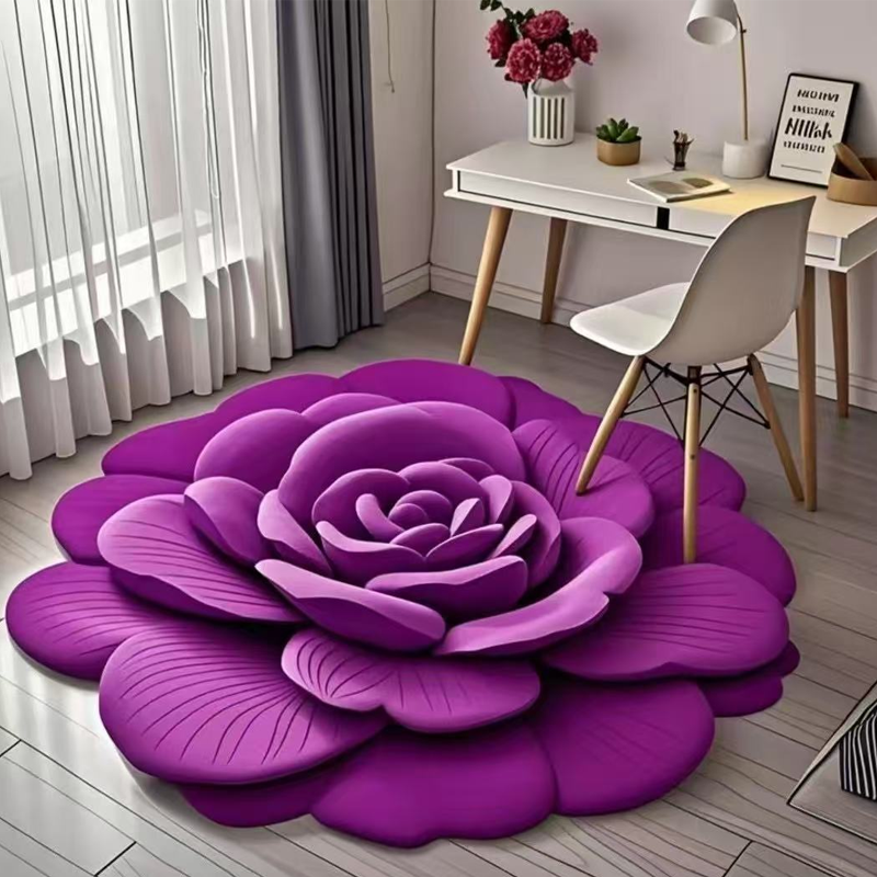 🔥2025 Neues Produkt 🌸 Floral Plüsch &amp; Kieselgur Bodenmatte