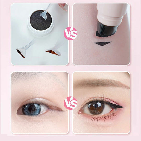 💜💜LAATSTE DAG – KOOP 1, KRIJG 1 GRATIS💜💜 Draaiende eyelinerstempel: Perfecte eyeliner in 5 seconden – voor beginners &amp;  Professioneel, waterdicht &amp;  nauwkeurig