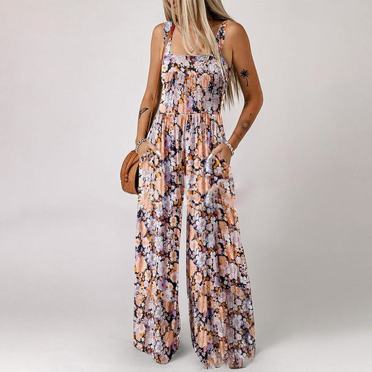 💎 -50% FRÜHLINGS-DEAL! 💎 Damen Ärmelloser Jumpsuit: Weitbein, Elastisch &amp; Mit Taschen für Sommer