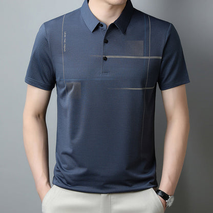 💥 Lockeres, cooles, atmungsaktives Revers-T-Shirt für Herren