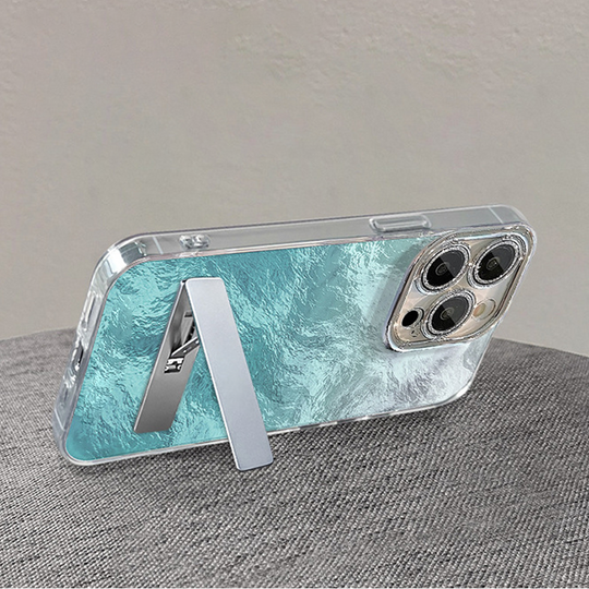 Farbverlauf Handytasche mit Ständer &amp; Kette für iPhone Serie
