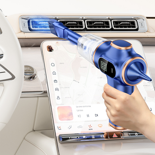 🔋 50% RABATT! ✨ Kabelloser Handstaubsauger mit Saug- &amp; Blasfunktion – Leistungsstark, Vielseitig Einsetzbar &amp; Einfache Leerung 🏎️