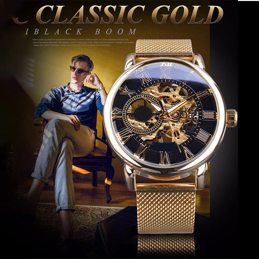 ⏳Offerta speciale a tempo limitato⌛Orologi da uomo scheletrati con lunetta meccanica
