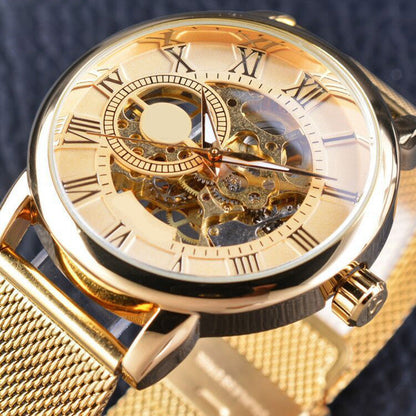 ⏳Offerta speciale a tempo limitato⌛Orologi da uomo scheletrati con lunetta meccanica