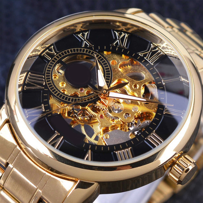⏳Offerta speciale a tempo limitato⌛Orologi da uomo scheletrati con lunetta meccanica