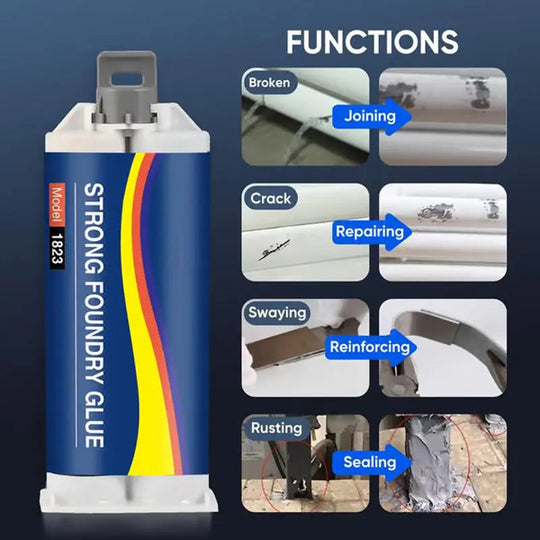🧰 KAUFE 1, ERHALTE 1 GRATIS! 💎 Hochleistungs-Industrieklebstoff – Hitze- &amp; Schlagfest, Schnellhärtend &amp; Für Alle Materialien 🔥