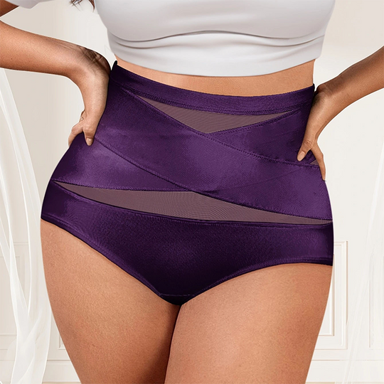 💖Last Day-Buy 1 Get 3 Packs💖Plus-Size High-Waist Cross Tummy Control Panties