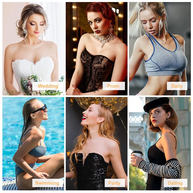 ✨Buy 2 Get 1 Free | Front Closure Adhesive Invisible Push-Up Bra (2 Pairs)