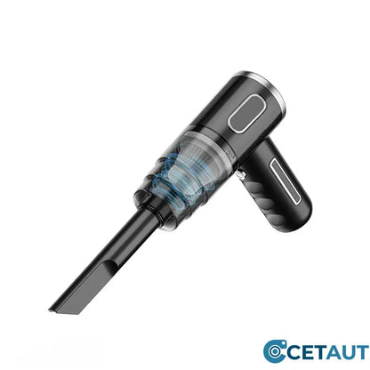 120W Super-Starker kabelloser Auto-Staubsauger - wiederaufladbarer Handstaubsauger mit Zyklon-Saugkraft - mühelose, ultra-portable Autoreinigungslösung für unterwegs