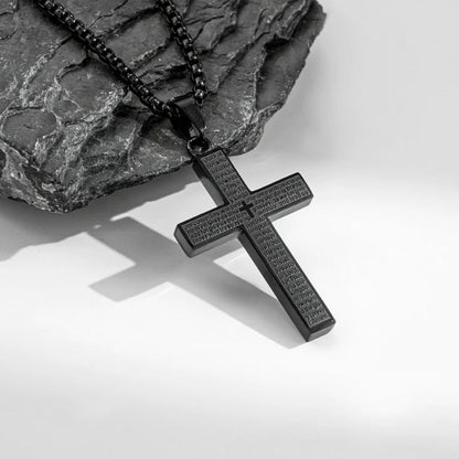 🔥Edelstahl-Kreuz-Anhänger-Halskette für Männer und Frauen