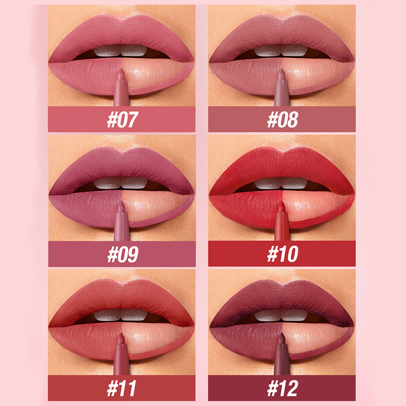 🌸💐Wasserfestes Matte Lip Liner Set in 12 Farben