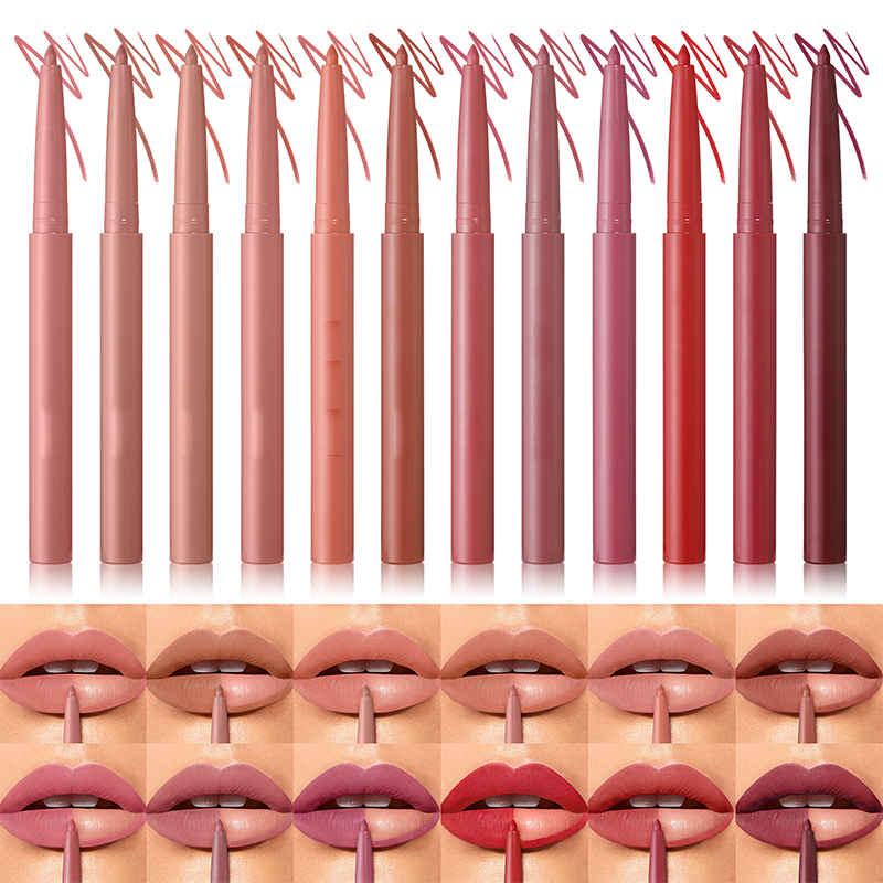 🌸💐Wasserfestes Matte Lip Liner Set in 12 Farben