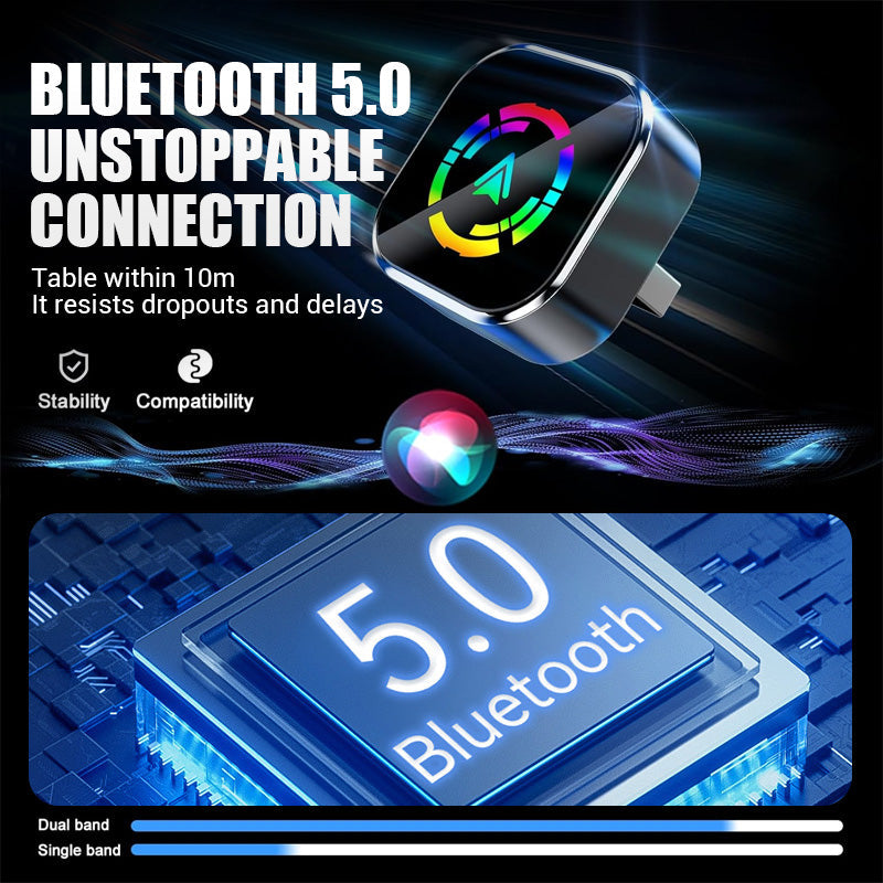🚗📱 2-in-1 Wireless Adapter: Kabellos Auto-Connect für iPhone &amp; Android – Fahrsicherheit &amp; Freiheit genießen! 🔋🎉