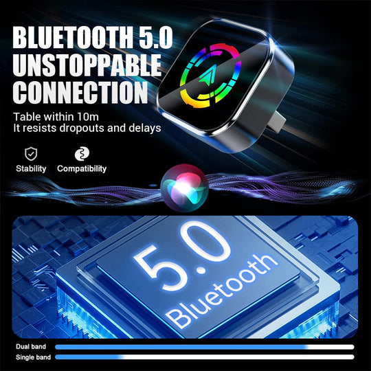 🚗📱 2-in-1 Wireless Adapter: Kabellos Auto-Connect für iPhone &amp; Android – Fahrsicherheit &amp; Freiheit genießen! 🔋🎉