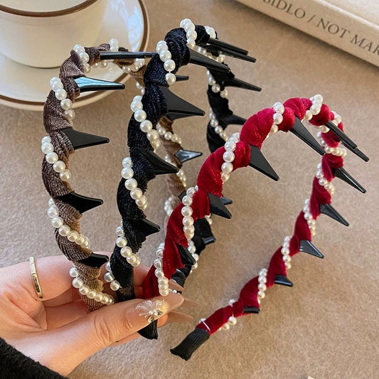 🔥Heißer Verkauf 50% Rabatt🔥Vintage High Cranium Artificial Pearl Hairband