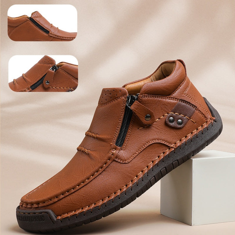 Outdoor-Sneaker für Herren im Retro-Stil aus PU-Leder