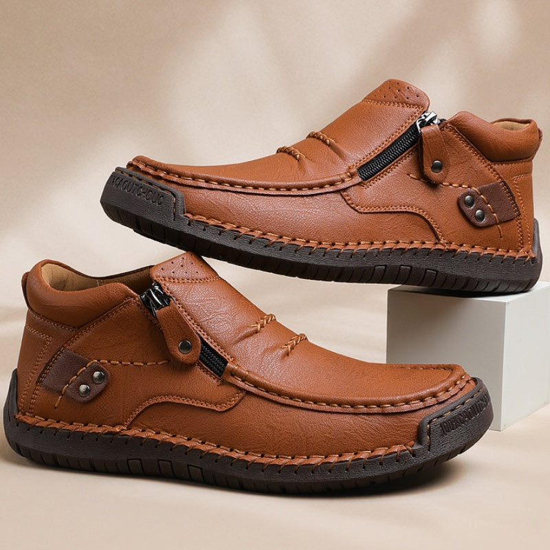 Outdoor-Sneaker für Herren im Retro-Stil aus PU-Leder