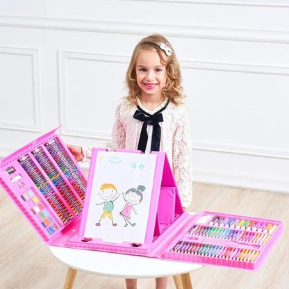 🎨 60% RABATT JETZT! ✨ Deluxe 6-in-1 Kreativ-Kunstset - Enthält Malwerkzeuge & 12 Farben für die Entwicklung kindlicher Fantasie 🧑‍🎨🌟