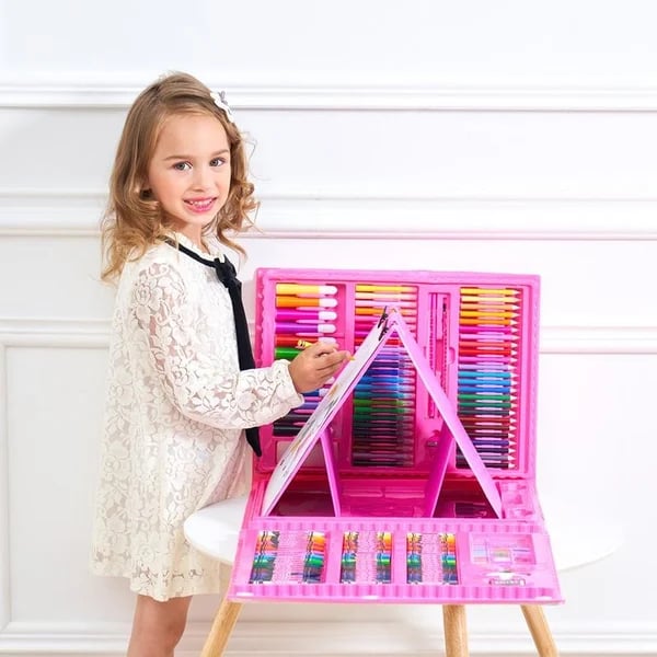 🎨 60% RABATT JETZT! ✨ Deluxe 6-in-1 Kreativ-Kunstset - Enthält Malwerkzeuge &amp; 12 Farben für die Entwicklung kindlicher Fantasie 🧑‍🎨🌟