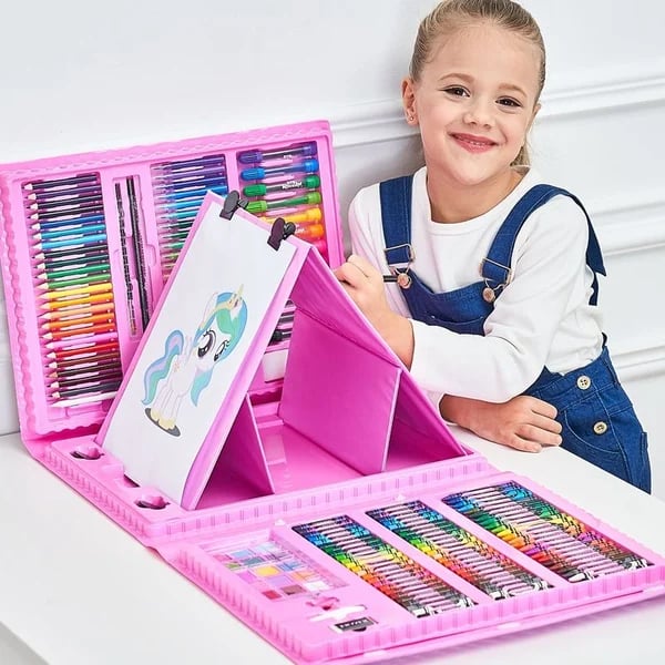 🎨 60% RABATT JETZT! ✨ Deluxe 6-in-1 Kreativ-Kunstset - Enthält Malwerkzeuge &amp; 12 Farben für die Entwicklung kindlicher Fantasie 🧑‍🎨🌟