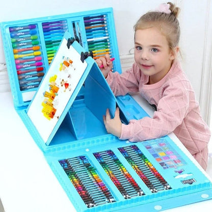 🎨 60% RABATT JETZT! ✨ Deluxe 6-in-1 Kreativ-Kunstset - Enthält Malwerkzeuge & 12 Farben für die Entwicklung kindlicher Fantasie 🧑‍🎨🌟