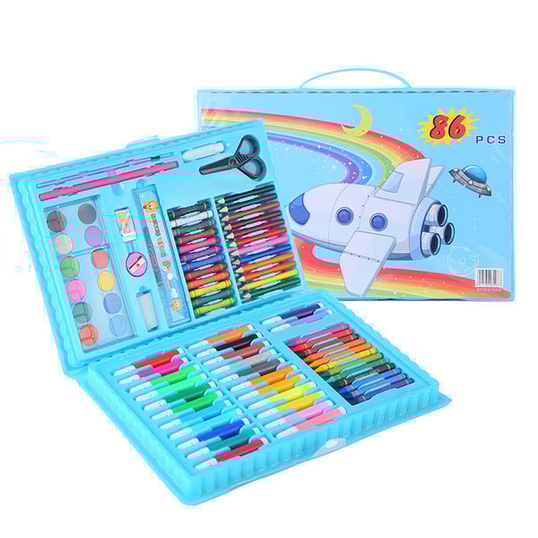 🎨 60% RABATT JETZT! ✨ Deluxe 6-in-1 Kreativ-Kunstset - Enthält Malwerkzeuge & 12 Farben für die Entwicklung kindlicher Fantasie 🧑‍🎨🌟