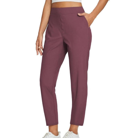 ⏳LIMITED OFFER 70% OFF🌞Women’s Fitted High-Waisted Zip-Pocket Trousers👖Lightweight, Breathable, Soft 26"/27" Ankle Pants with Zipper Pockets