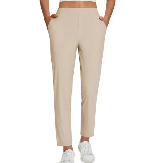 ⏳LIMITED OFFER 70% OFF🌞Women’s Fitted High-Waisted Zip-Pocket Trousers👖Lightweight, Breathable, Soft 26"/27" Ankle Pants with Zipper Pockets