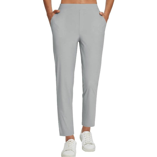 ⏳LIMITED OFFER 70% OFF🌞Women’s Fitted High-Waisted Zip-Pocket Trousers👖Lightweight, Breathable, Soft 26"/27" Ankle Pants with Zipper Pockets