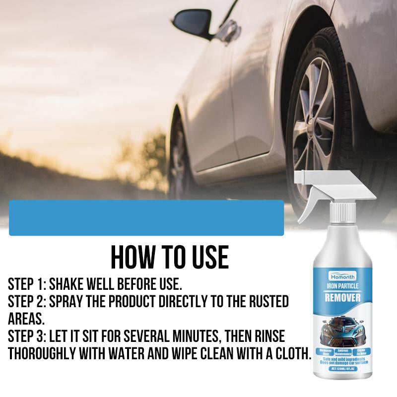 🔥Acquista 2 e ricevi 3 gratis✨Spray per rimuovere ruggine e particelle di ferro dalle auto