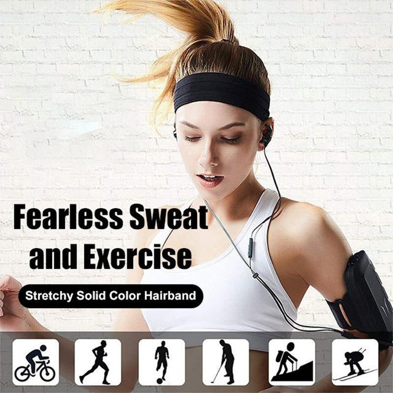 ✨HOT SALE✨Elastic Non-Slip Solid Color Headband