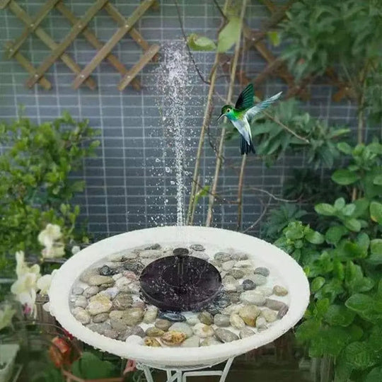 Bausatz für eine solarbetriebene Vogelfontäne