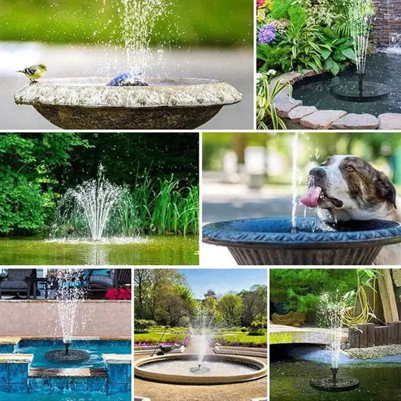 Bausatz für eine solarbetriebene Vogelfontäne