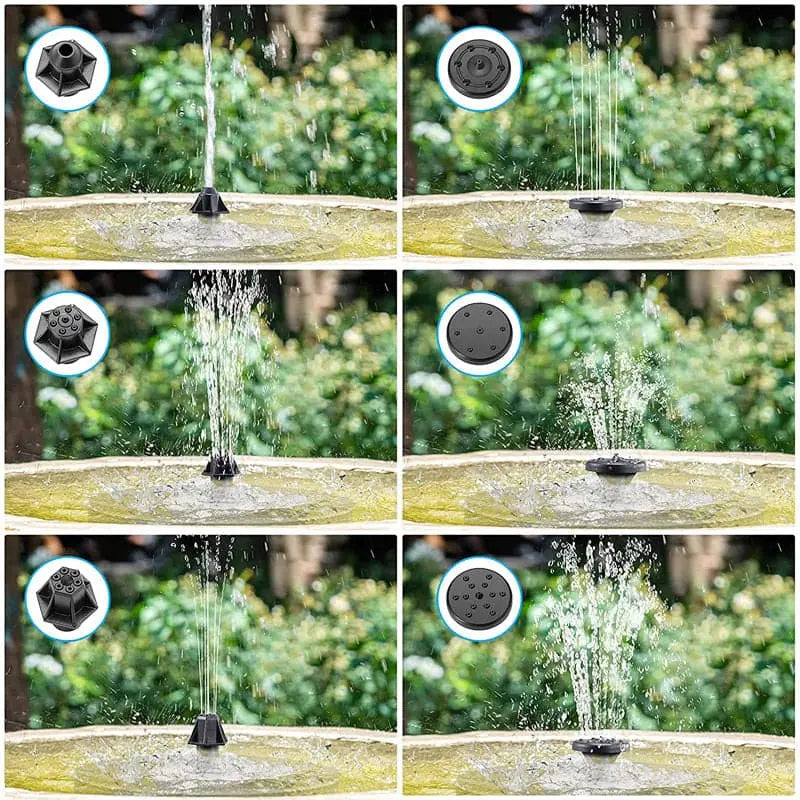 Bausatz für eine solarbetriebene Vogelfontäne
