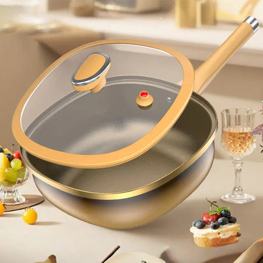Titan-Keramik Topf mit Deckel 🍳 | Anti-Haft 5x stärker | Für ALLE Herdtypen 🔥