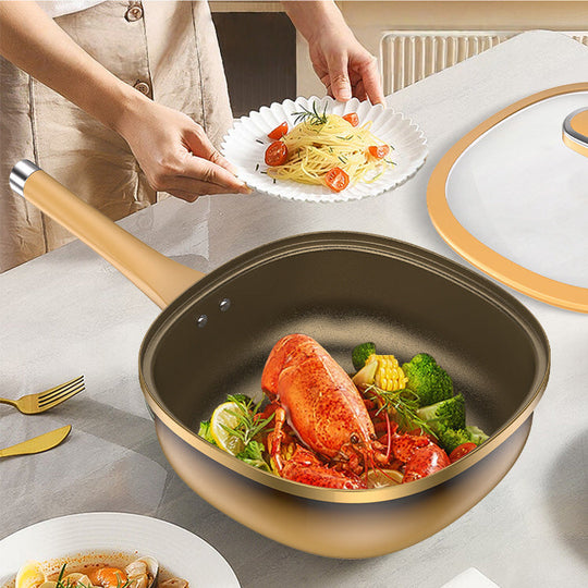 🍳 30 cm Titan-Kochtopf mit Antihaftbeschichtung und Deckel