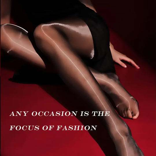 🏆 BUY 1 GET 1 FREE! 🔥 Transparent High-Waisted Shiny Sheer Tights for Women - Sheer &amp; Comfortable 👑✨