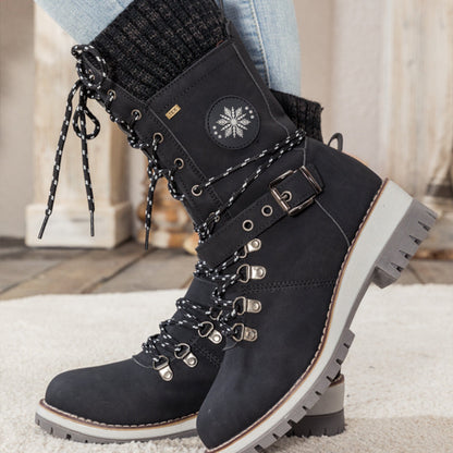 ❄️Winterschlussverkauf 50% RABATT🎁Wasserdichte Knie-Schneestiefel für Damen
