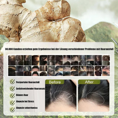 Shampoo zur Haarverdickung mit Ingwerextrakt