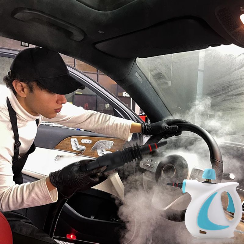 🔥Tragbarer Dampfreiniger 12 Zubehörteile, hoher Druck und umweltfreundlich, Desodorierung und Desinfektion im Haushalt, Küche und Bad💧