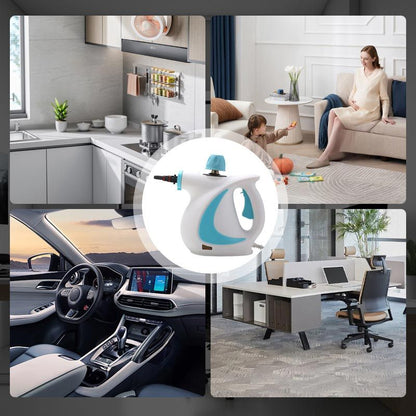 🔥Tragbarer Dampfreiniger 12 Zubehörteile, hoher Druck und umweltfreundlich, Desodorierung und Desinfektion im Haushalt, Küche und Bad💧