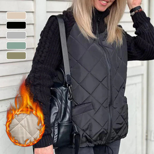 🍂Spätherbst/Frühwinter Angebote❄️Damen Strick Patchwork Puffy Jacke
