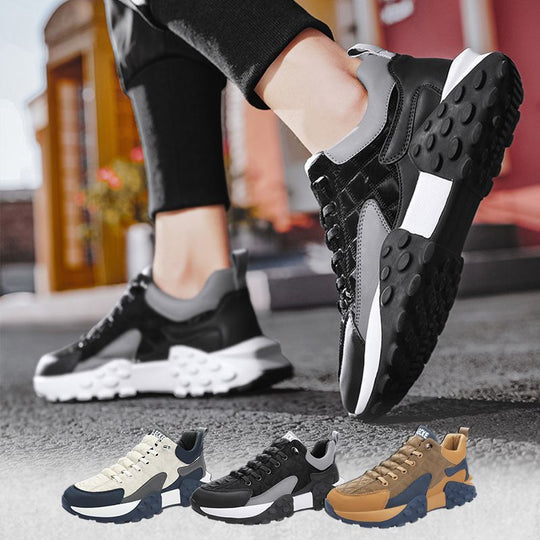 Nuove scarpe sportive e per il tempo libero rialzate, antiscivolo, con plateau