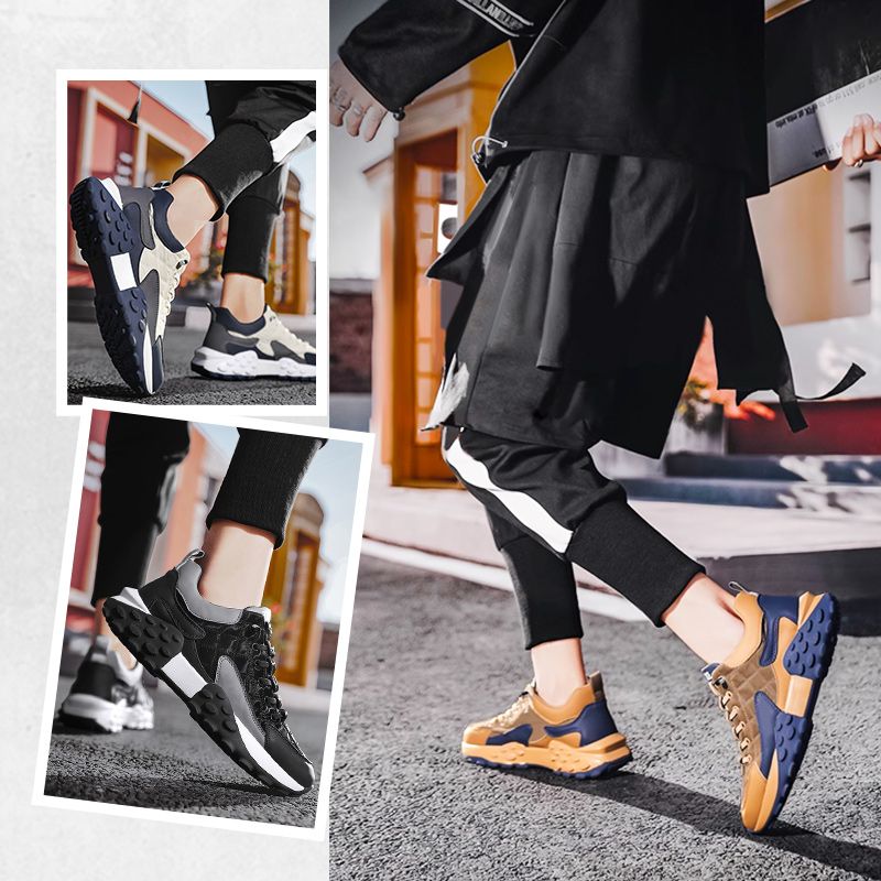Nuove scarpe sportive e per il tempo libero rialzate, antiscivolo, con plateau