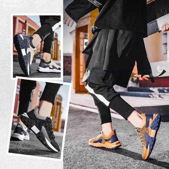 Nuove scarpe sportive e per il tempo libero rialzate, antiscivolo, con plateau