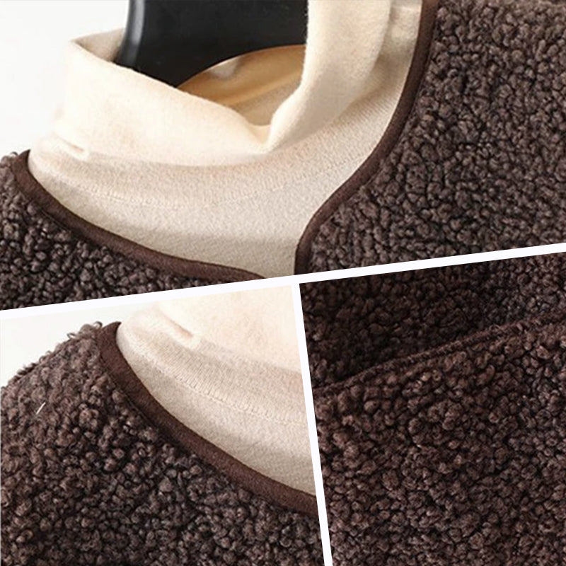 🎁 Weihnachtsverkauf 50 % Rabatt 🔥 Kurze, warme Damenweste mit Knöpfen für den Herbst