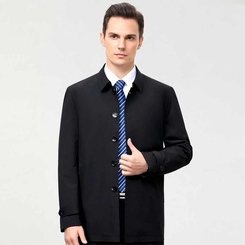 Casual Herrenjacke im geraden Schnitt