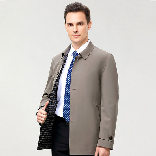 Casual Herrenjacke im geraden Schnitt