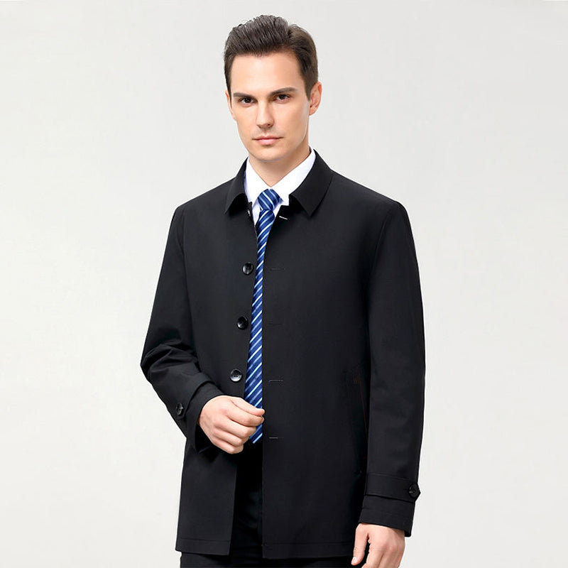 Casual Herrenjacke im geraden Schnitt