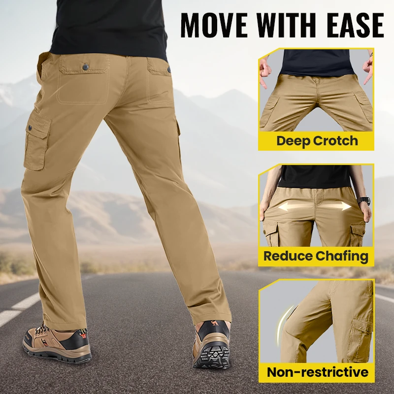 👖🏃 Pantalon cargo multipoches pour homme – matière respirante et coupe moderne pour les activités en extérieur ou en ville 🏙️📦